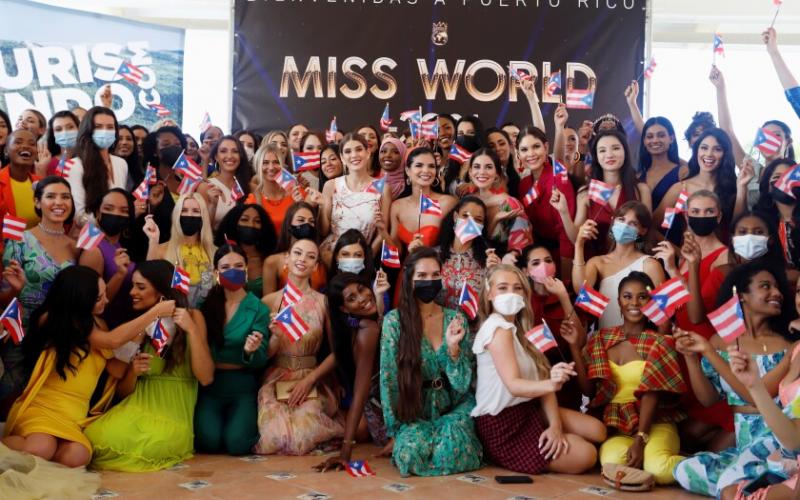 siete candidatas a Miss Mundo por posible contagio de covid-19