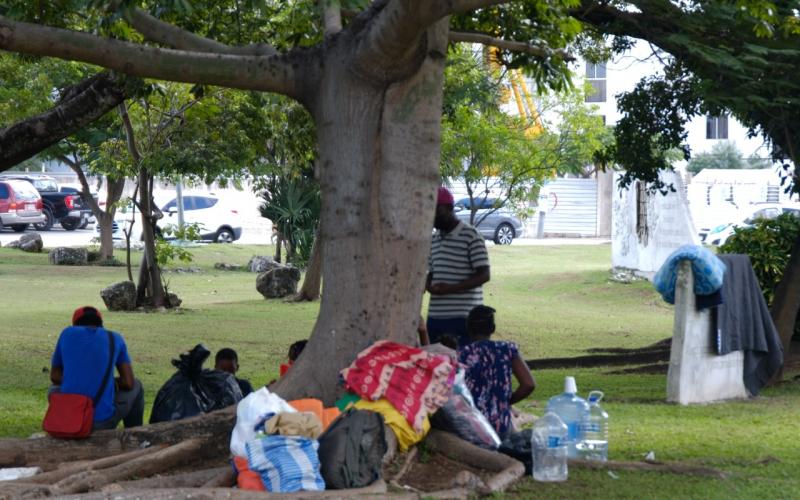 Migrantes haitianos se instalan en Cancún