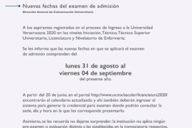 Aquí las nuevas fechas para examen de admisión de Universidad Veracruzana 