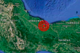 Sismo de magnitud 5.4 al sur de Veracruz esta mañana