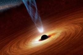 Descubren en el cosmos luz dentro de un agujero negro  
