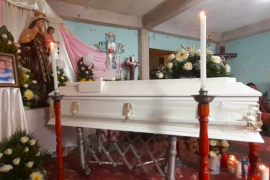 Velorio de la niña de 12 años asesinada en Naolinco, Veracruz