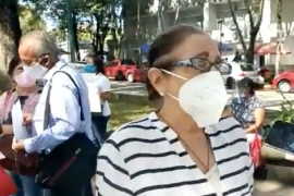 En Xalapa familiares de enfermos de cáncer protestando falta de medicamentos