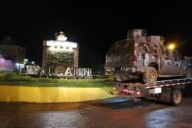 Tras enfrentamiento de sicarios recuperan camioneta del CJNG 