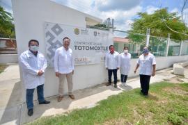 Cuitláhuac García Jiménez, entrega remodelación del Centro de Salud Totomoxtle Veracruz