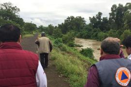  Protección Civil mantiene una estricta vigilancia en Río Cazones debido al crecimiento del afluente