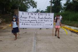   Vecinos de la colonia Nueva Esperanza en Sayula son beneficiados con pavimentación