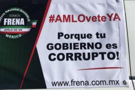 Integrantes del Frente Nacional Anti-AMLO “Frena”, mencionan que su agenda es criminal