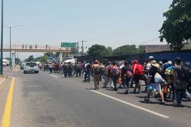 Llega a pie, caravana de pueblos indígenas a la CDMX desde Guerrero