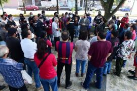 Habitantes y comerciantes de la avenida Ruiz Cortines se manifestaron en contra de la implementación de la ciclovía