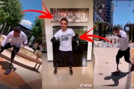 Aaron Acosta se convierte en el tiktoker que se hizo viral por bailar en prótesis