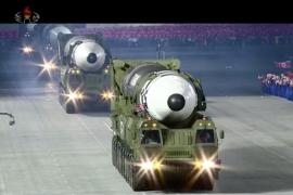 Corea del Norte presentó el misil intercontinental durante el 75 aniversario del Partido de los Trabajadores
