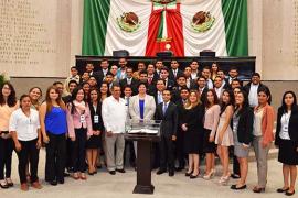  Parlamento Juvenil de la Cámara de Diputados, con jóvenes veracruzanos