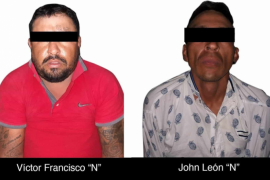 Los detenidos son John Leon y Víctor Francisco, quienes fueron detenidos el domingo pasado 15 de noviembre tras enfrentarse a balazos contra elementos de la Marina