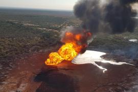 Ducto de gas natural explota en Cenegas de China-Nuevo León