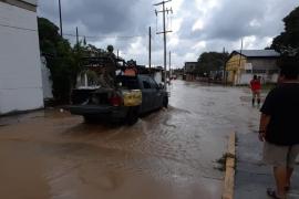  Zonas bajas de Las Chopas permanecen inundadas tras el desborde del Tancochapa: PC