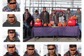  Detienen a siete sujetos dedicados al robo de negocios en Puebla