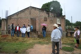  Reinician construcción de la clínica de Encinal Texistepec: Dip. Andrés Castellanos