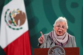 Olga Sánchez Cordero ha atendido esta semana cinco conferencias matutinas y ha seguido el guion organizado por el portavoz presidencial