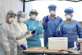 Médicos y enfermeras de una brigada de salud de la alcaldía Coyoacán.