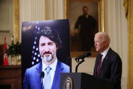 "Echábamos de menos el liderazgo de EEUU": Trudeau a Biden en su primera reunión