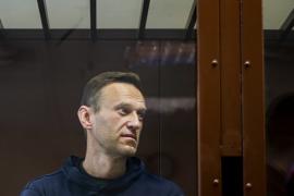 El líder de la oposición rusa Alexei Navalny durante una audiencia en el Tribunal de Distrito de Babuskinsky, en Moscú, el 5 de febrero de 2021