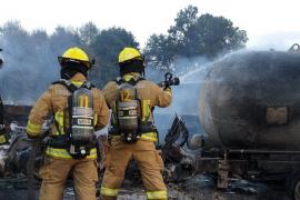 En Puebla se incendia pipa de gas en la Amozoc-Perote