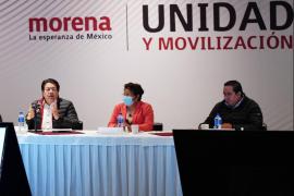 Reunión en la Comisión de elecciones de Morena, tras resolución para la candidatura  en Guerrero