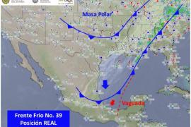 Alerta Gris por frente frio 39, evento del norte y lluvia en Veracruz