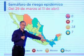 El subsecretario Hugo López-Gatell Ramírez informa sobre el semáforo epidemiológico que será vigente del 29 de marzo al 11 de abril.