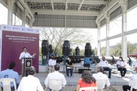 El gobernador de Veracruz inaugura obra de captación de agua en Poza Rica
