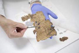 Los fragmentos de pergamino contienen líneas de texto griego de los libros de Zacarías y Nahum y, gracias a una prueba de radiocarbono, fueron fechados en el siglo II d. C., señaló la Autoridad de Antigüedades de Israel.