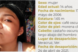 Menor de 14 años desaparece en Veracruz