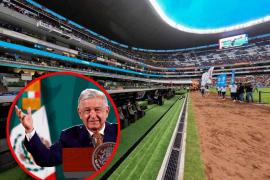 Confirma López Obrador rifa de palco en el Estadio Azteca.