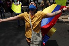 Manifestaciones en la Embajada de Colombia en México tras la represión