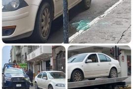 "Cristalean" auto en el Centro de Veracruz; se roban 350 mil pesos 