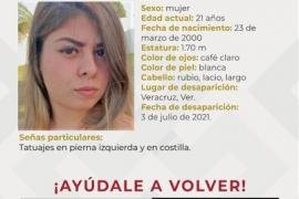 Desaparece joven mujer en Veracruz