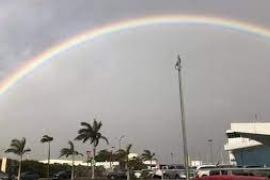 Sorprende brillante arcoíris este lunes en Veracruz