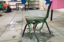 Vandalizan jardín de niños en Granjas de Río Medio en Veracruz