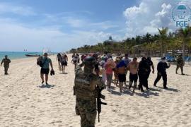 Guardia Nacional ya patrulla algunas playas de la Riviera Maya